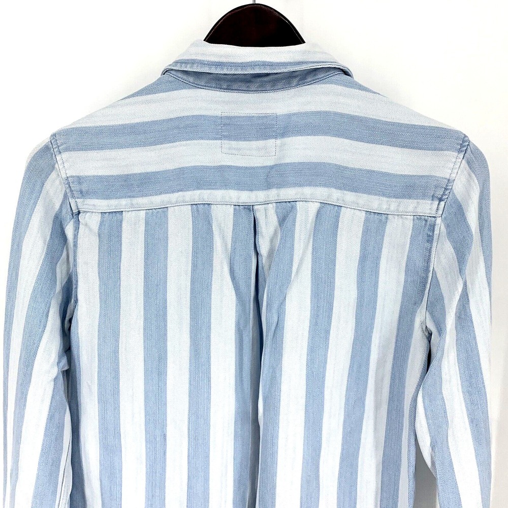 Rails Bishop Striped Button-front Cutoff Top Bar Harbor Tencel Sz‎ XS - Picture 9 of 10
